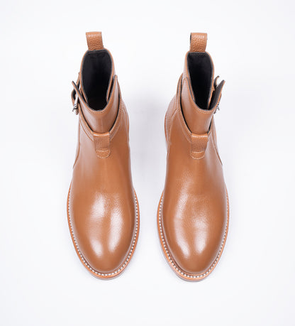 Hand Welted Gruppo Mastrotto Tan Milled Jodhpur Boot