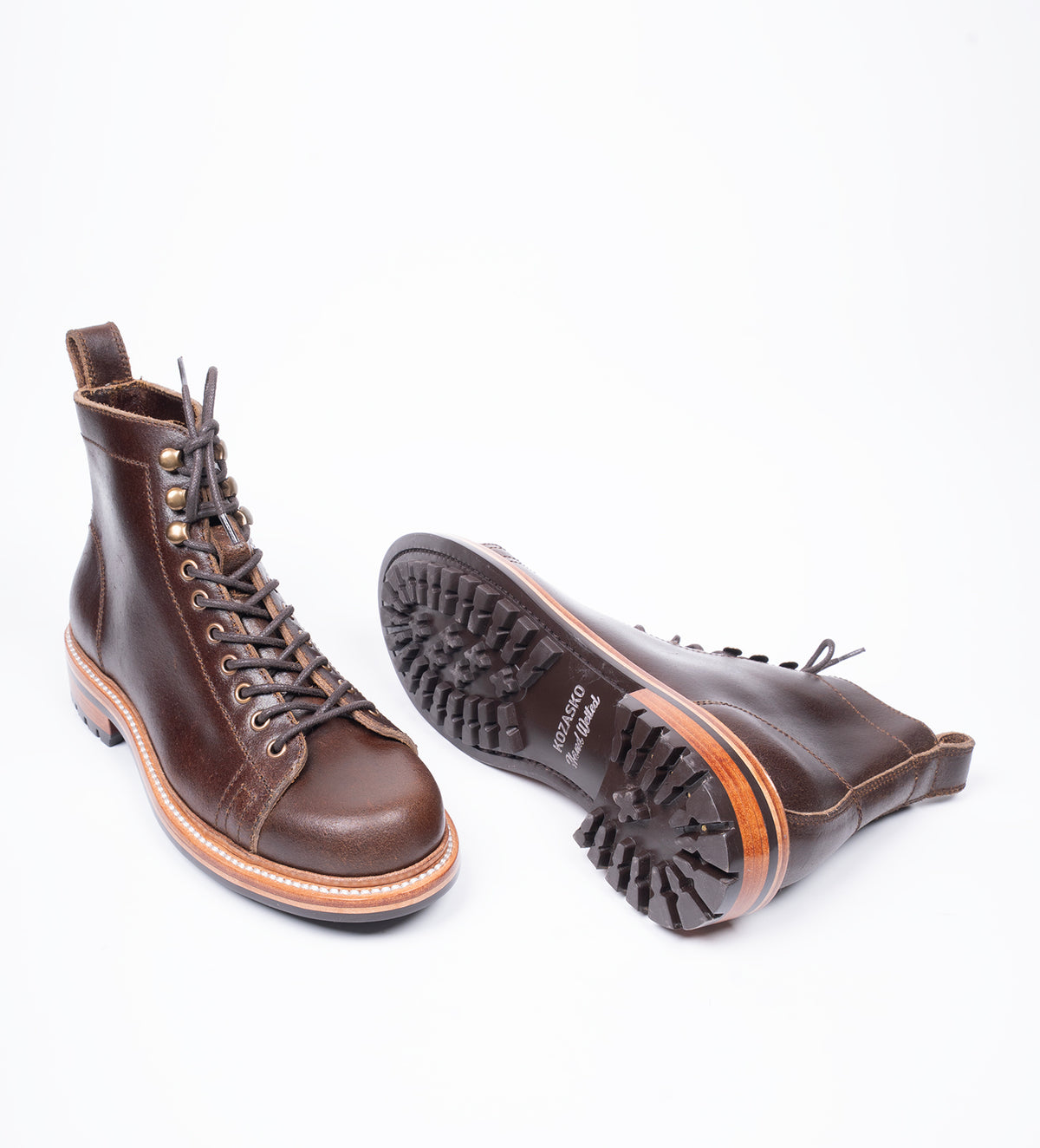 Hand Welted Horween Waxed Flesh Monkey Boots