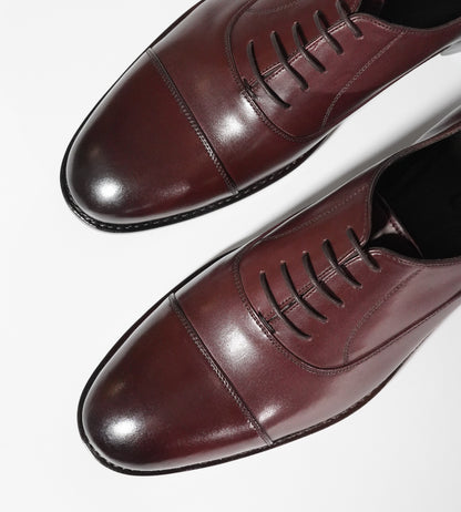 Classic Goodyear Welted Burgundy Captoe Oxfords