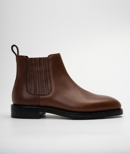 "Albion" - Hand Welted Tan Chelsea Boot