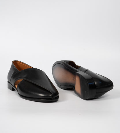 Blake Stitched Black Full Grain Leather Peshawari Shoes