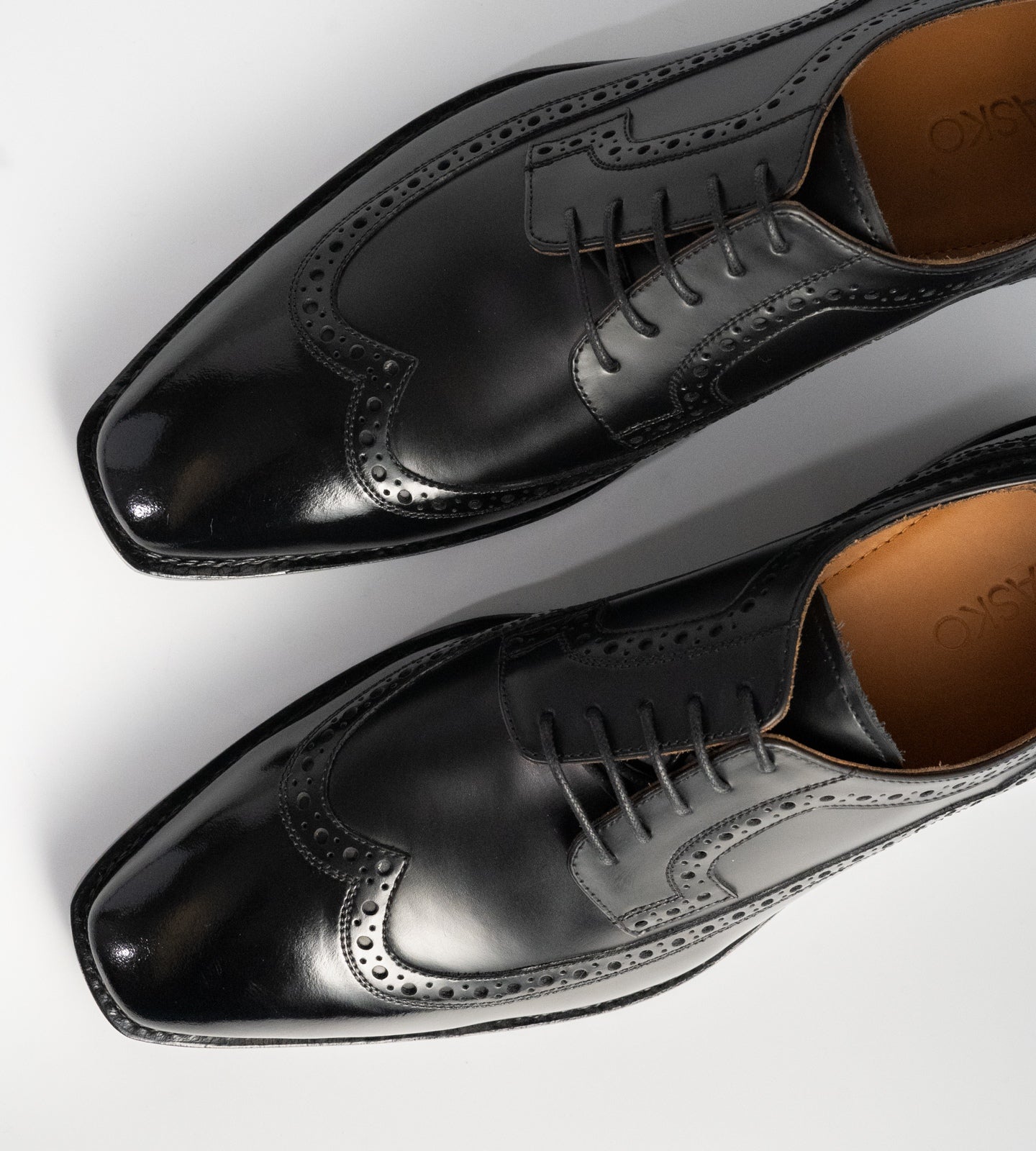 Michigan Black Calf  Wingtip Derby Shoe