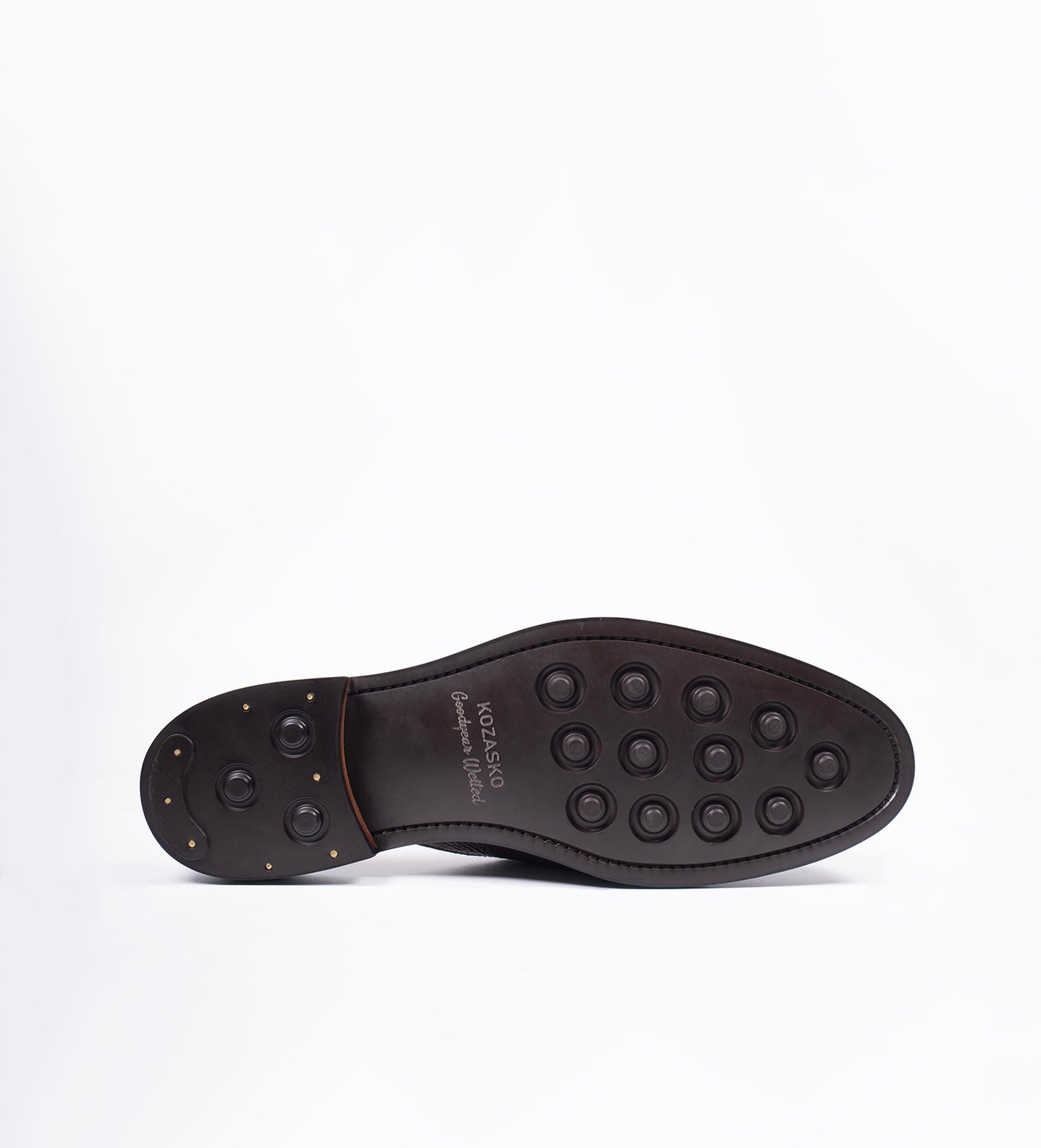 Handwelted Brown Milled Leather Horsebit Mules