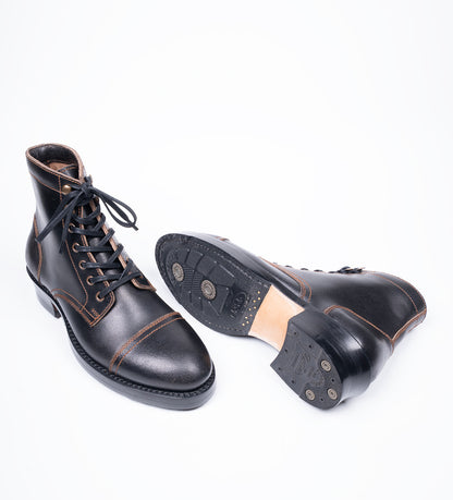 Blackwood - Hand Welted Horween Waxed Flesh Captoe Boot