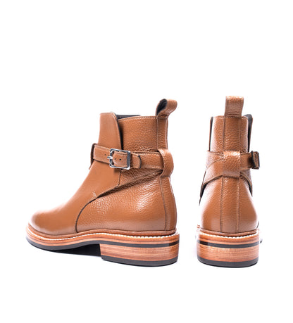 Hand Welted Gruppo Mastrotto Tan Milled Jodhpur Boot