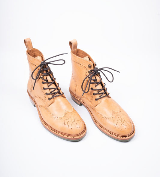 Hand-Welted Badalassi Wingtip Brogue Boot