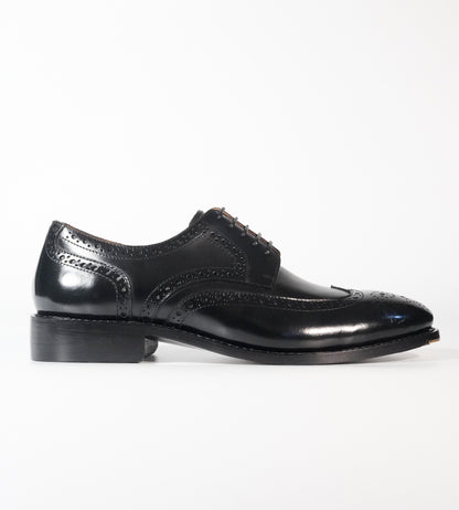 Michigan Black Full Grain Wingtip Brogues