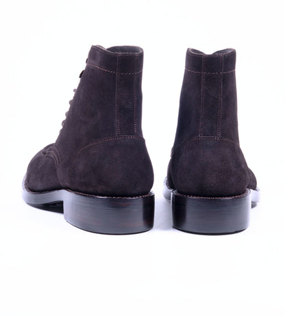 Hand Welted Classic Suede Split Toe Derby Boot