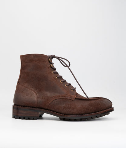 Hand Welted Classic Rough out Split Toe Derby Boot