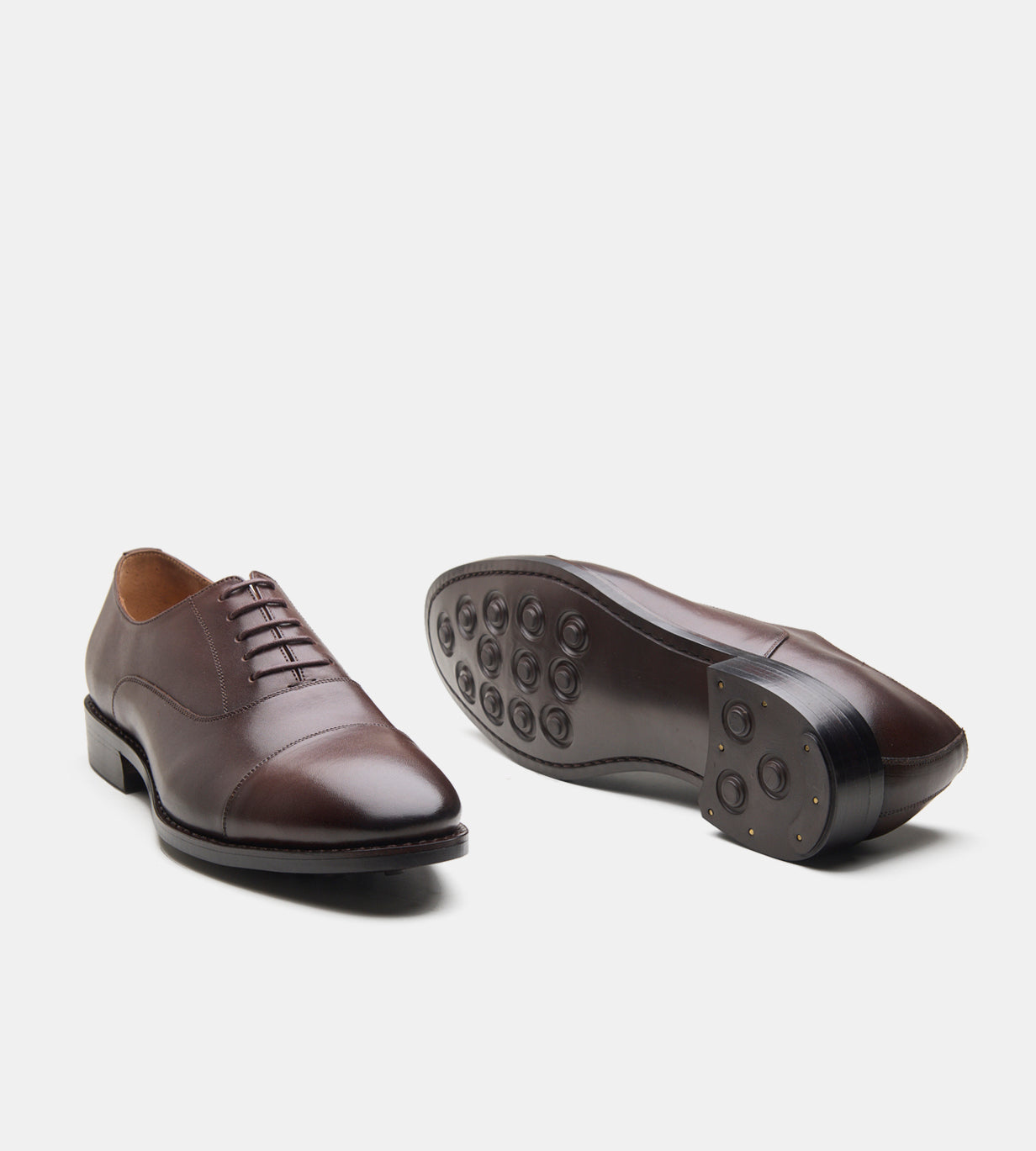 Goodyear Welted Brown Captoe Oxfords