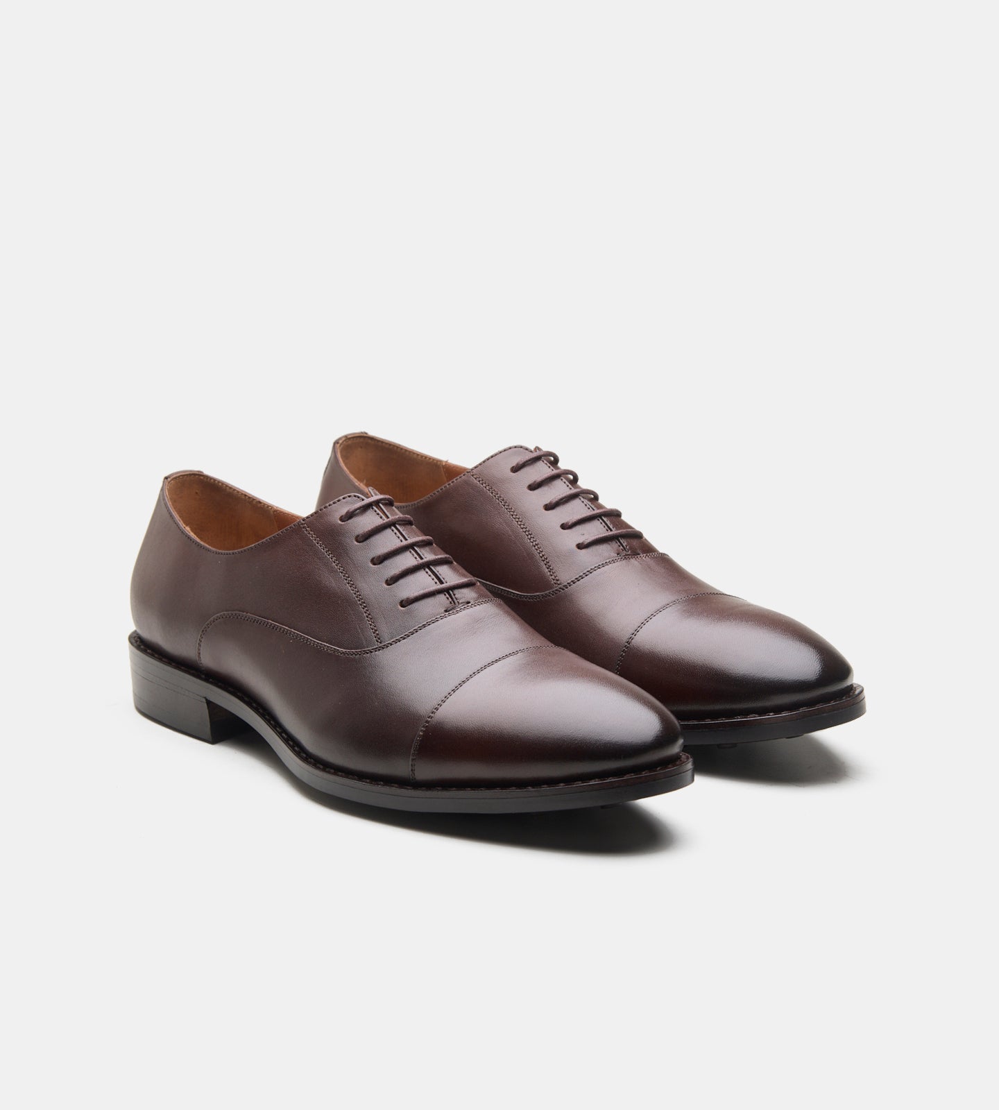 Goodyear Welted Brown Captoe Oxfords