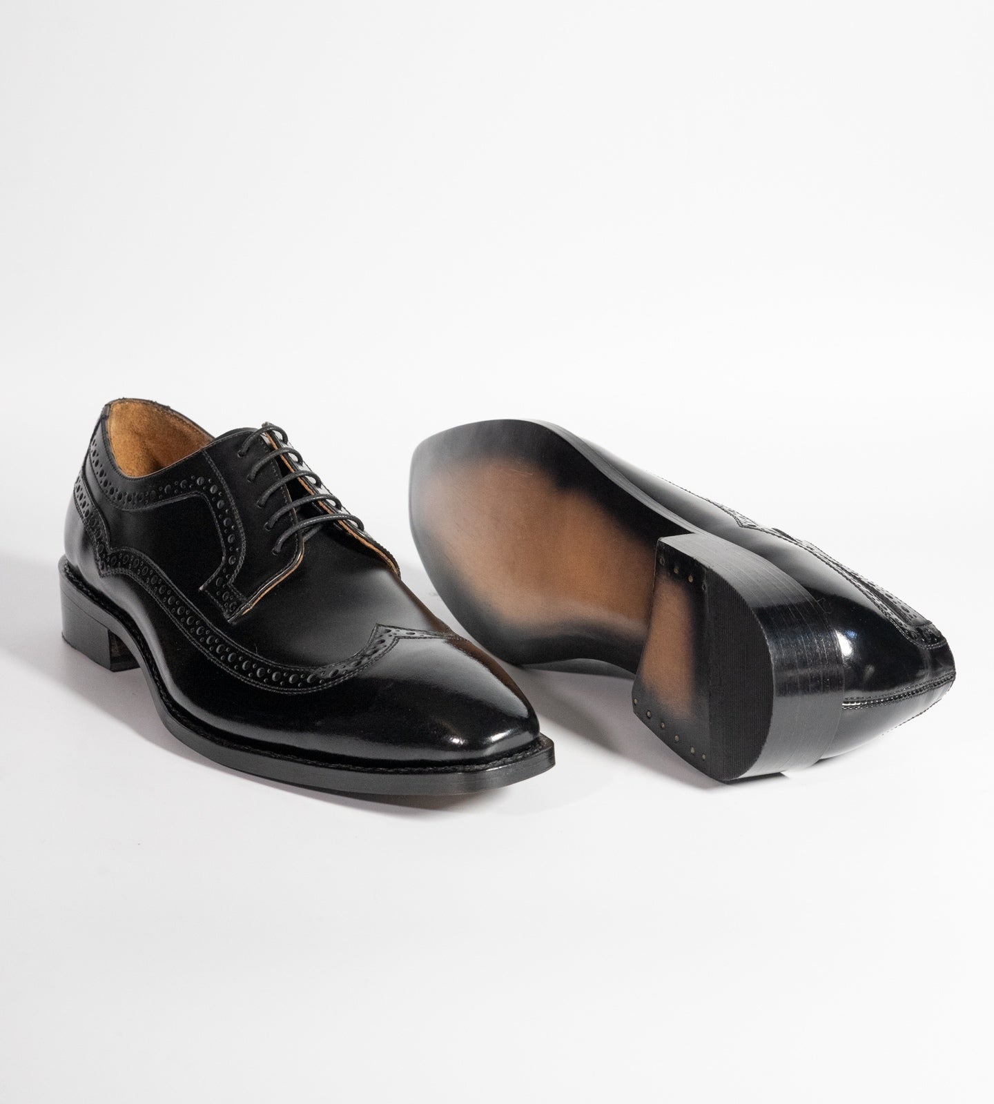 Michigan Black Calf  Wingtip Derby Shoe