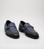 Goodyear Welted Handpainted Navy Strap Loafer