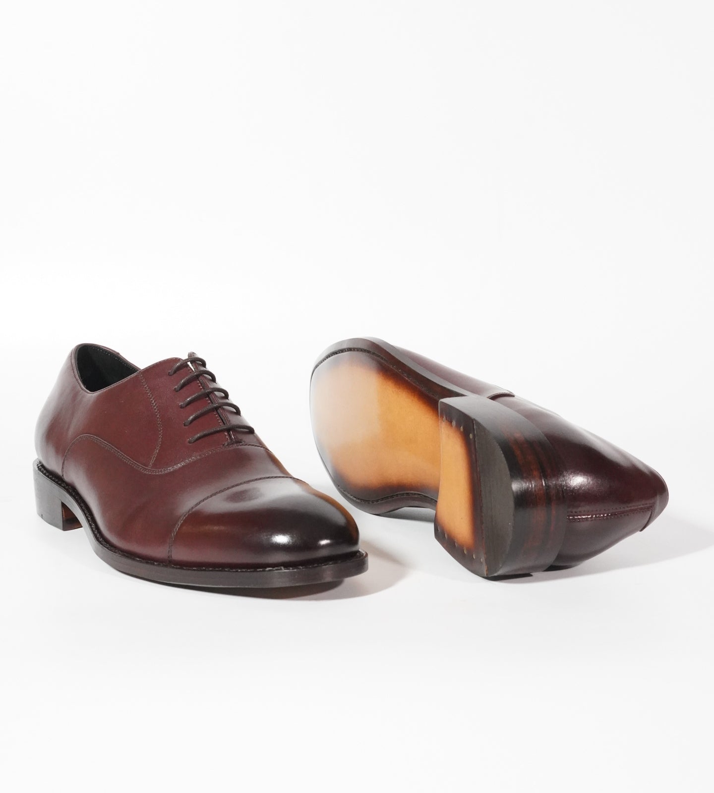 Classic Goodyear Welted Burgundy Captoe Oxfords