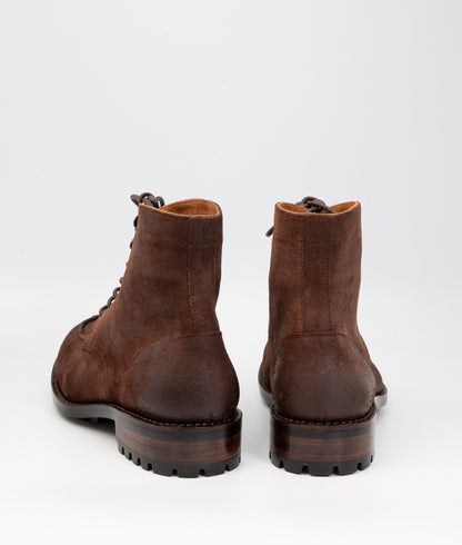 Hand Welted Classic Rough out Split Toe Derby Boot