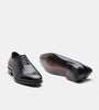 Goodyear Welted Almond Toe Black Wholecut Oxfords