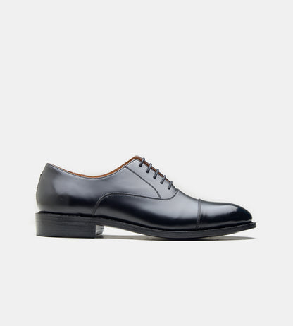 Black Michigan Calf Captoe Oxfords