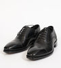 Goodyear Welted Chisel Toe Black Captoe Oxfords