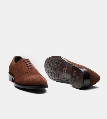 Handwelted Suede Adelaide Oxfords