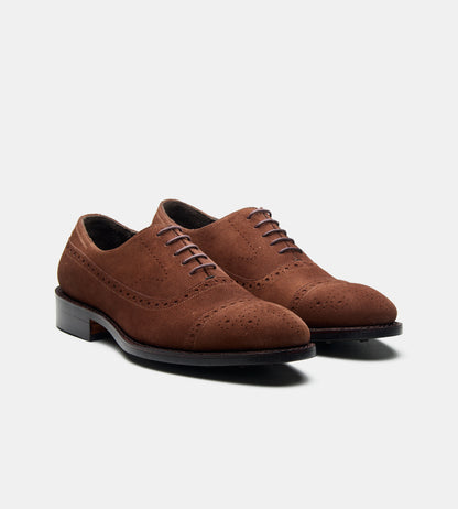 Handwelted Suede Adelaide Oxfords