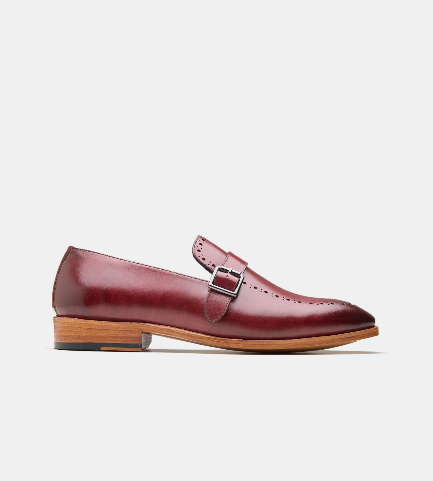 Goodyear Welted Burgundy Strap Loafer