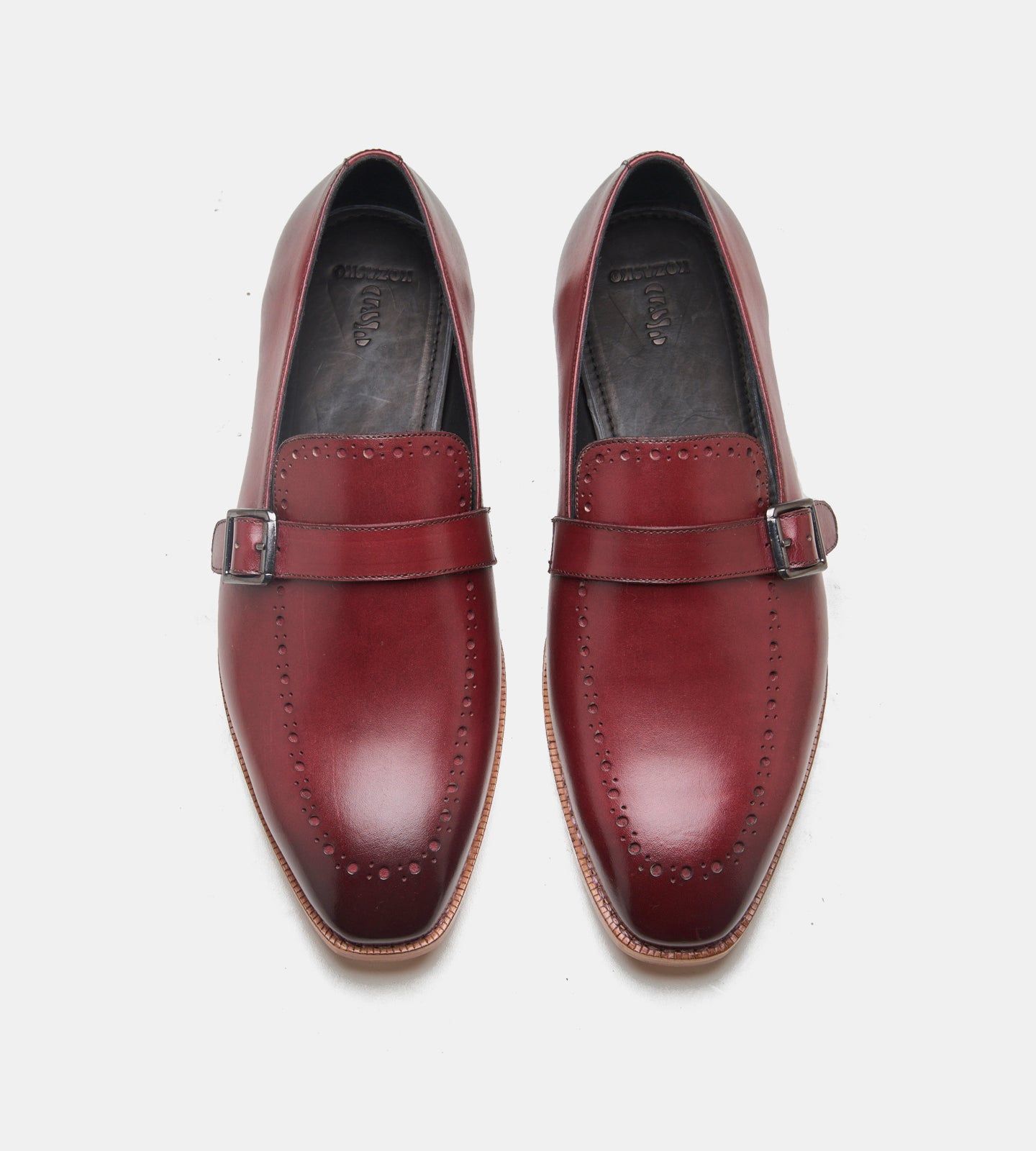 Goodyear Welted Burgundy Strap Loafer