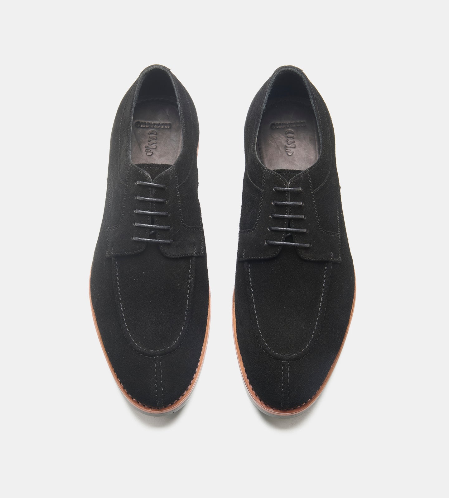 Goodyear Welted Black Suede Split Toe Derby