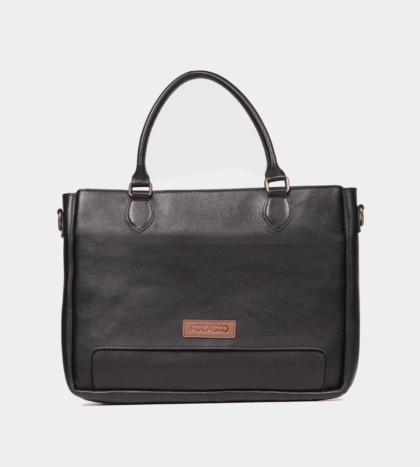 Classic Black Leather Briefcase