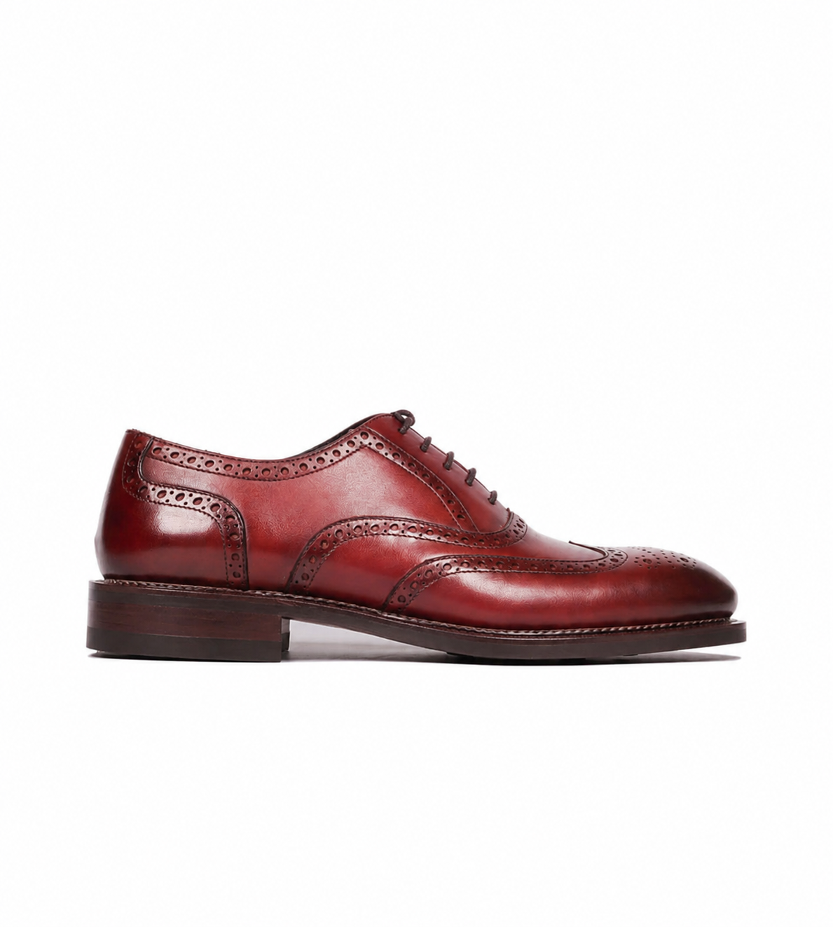 Hand Welted British Tan Wingtip Oxfords
