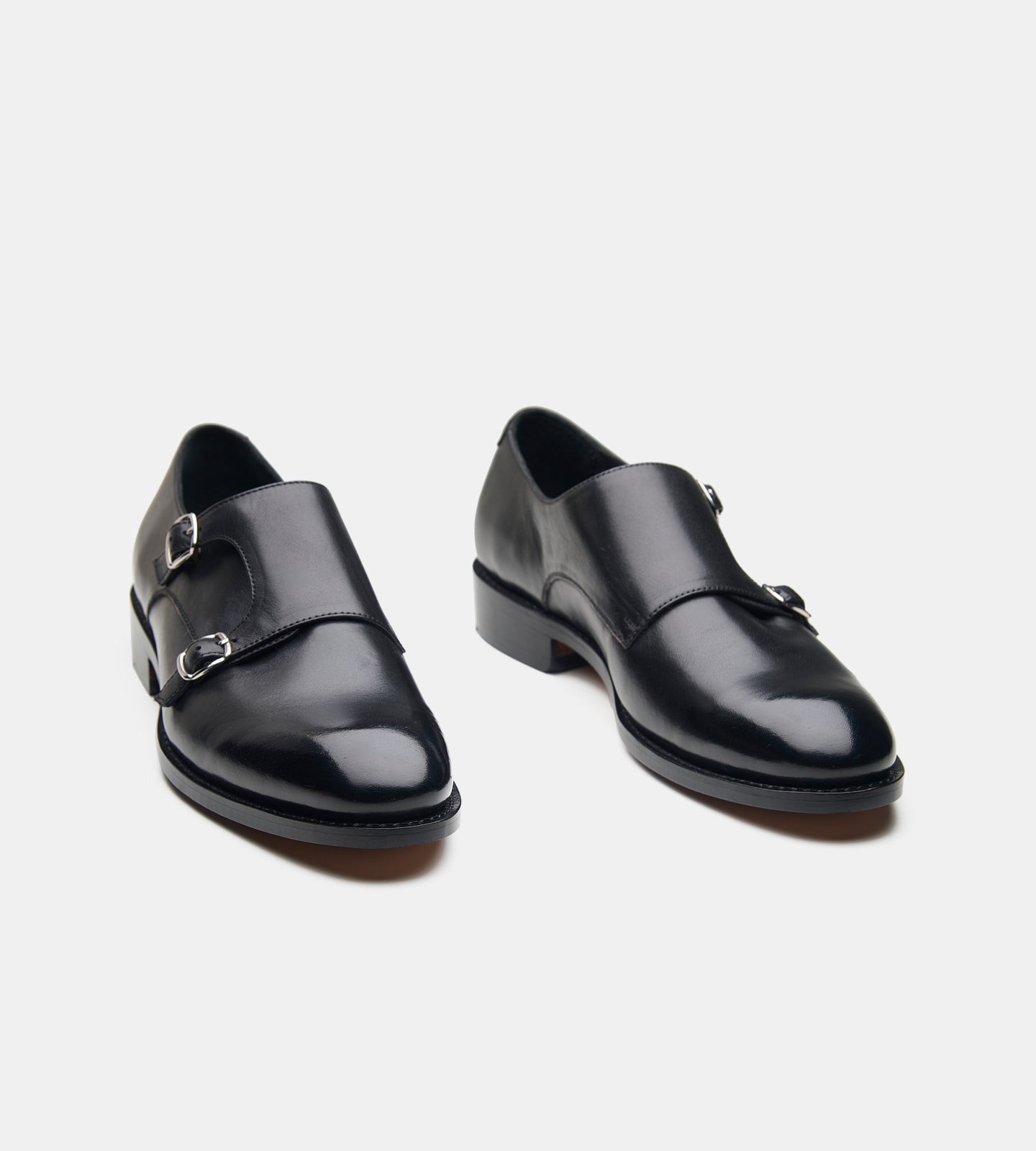 Goodyear Welted Plain Toe Double Strap Monk Shoe