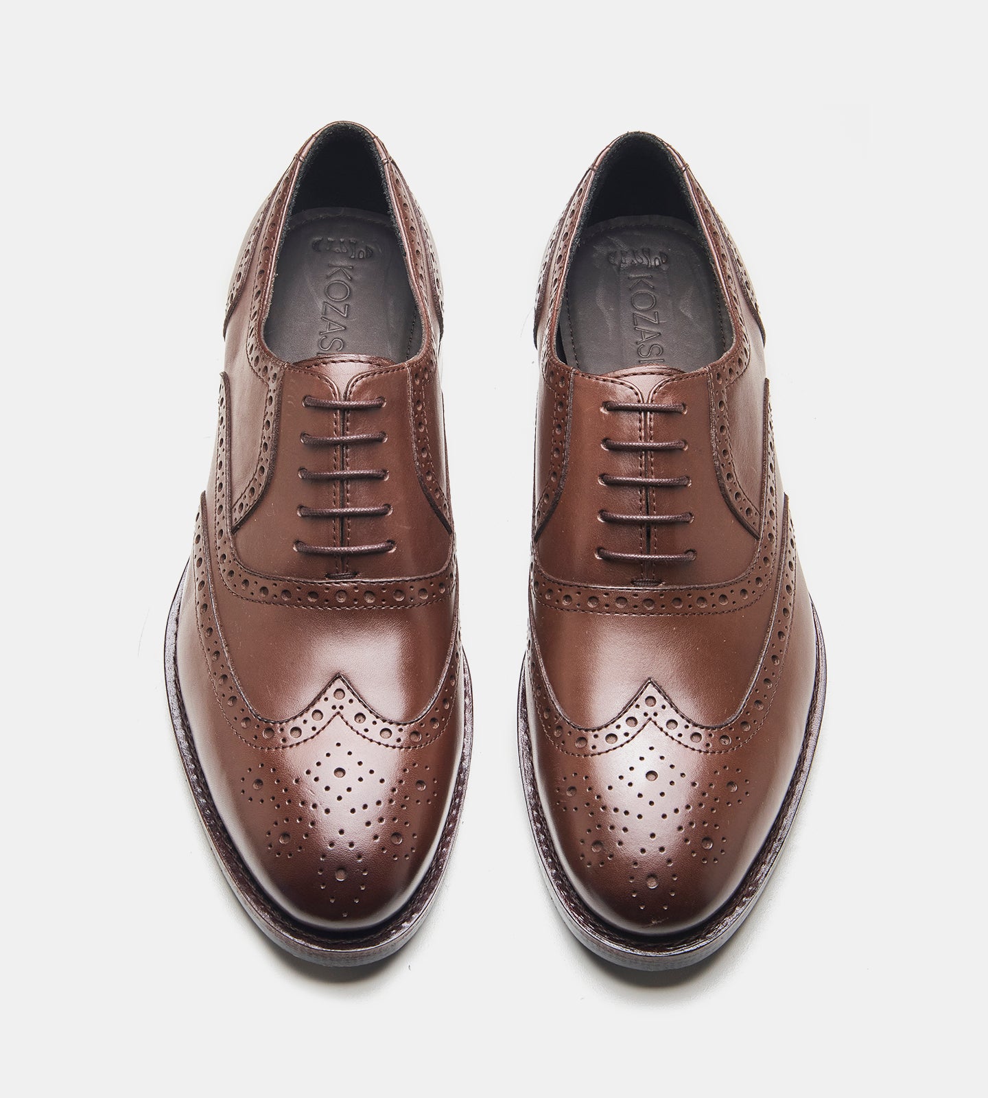 Goodyear Welted Brown Wingtip Oxfords