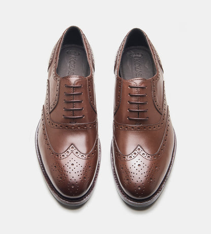 Goodyear Welted Brown Wingtip Oxfords