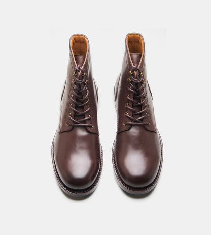 Goodyear Welted Brown Plain Toe Work Boot