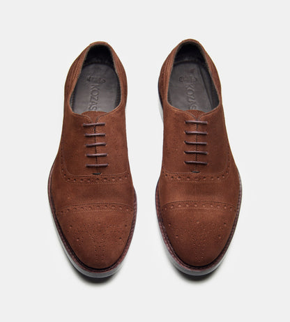 Handwelted Suede Adelaide Oxfords