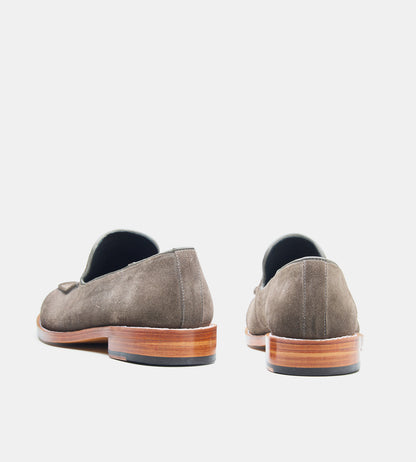 Goodyear Welted Grey Suede Slip Ons