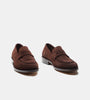 Goodyear Welted Brown Suede Penny Loafer