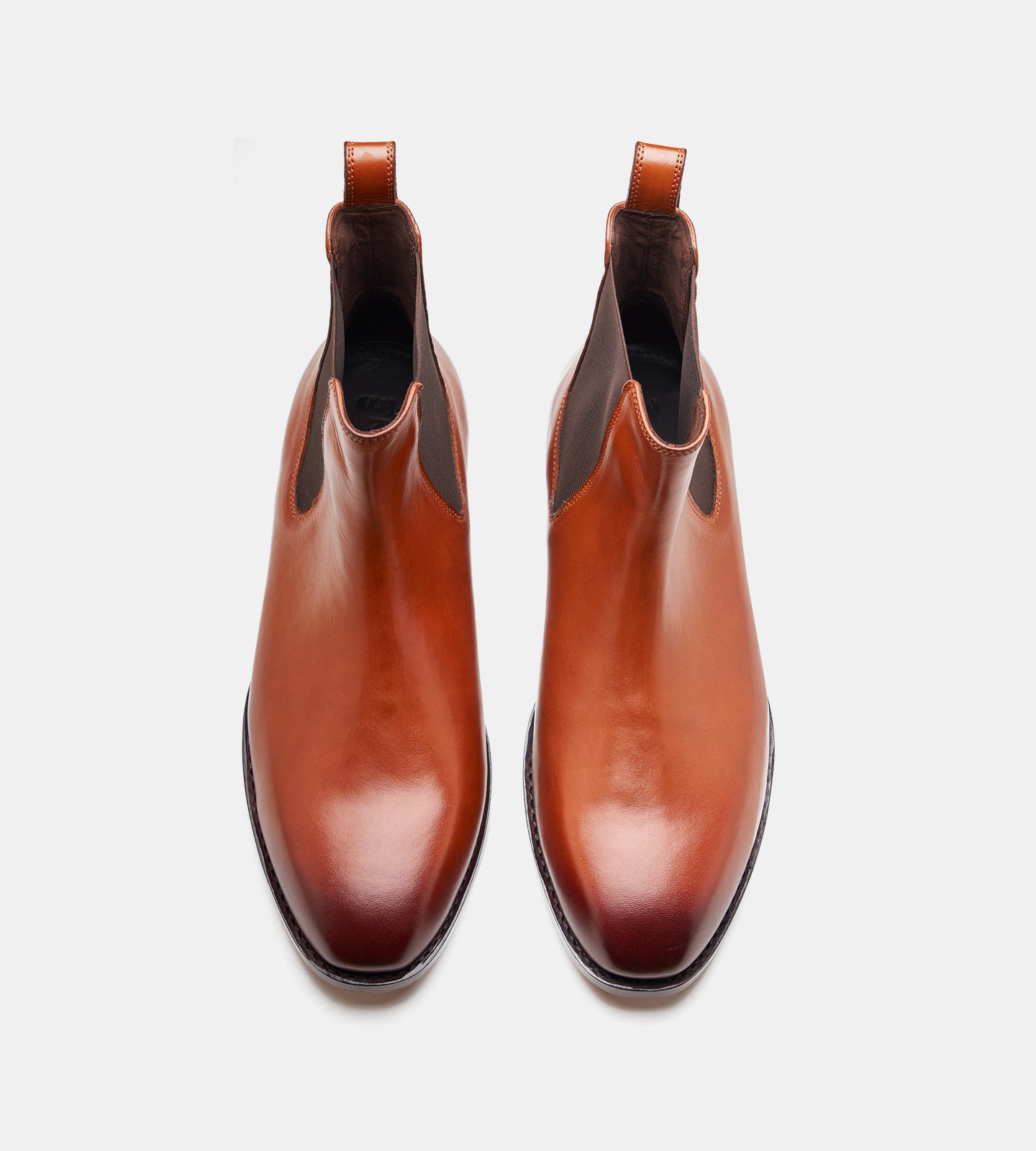 Goodyear Welted Cognac Wholecut Chelsea Boot