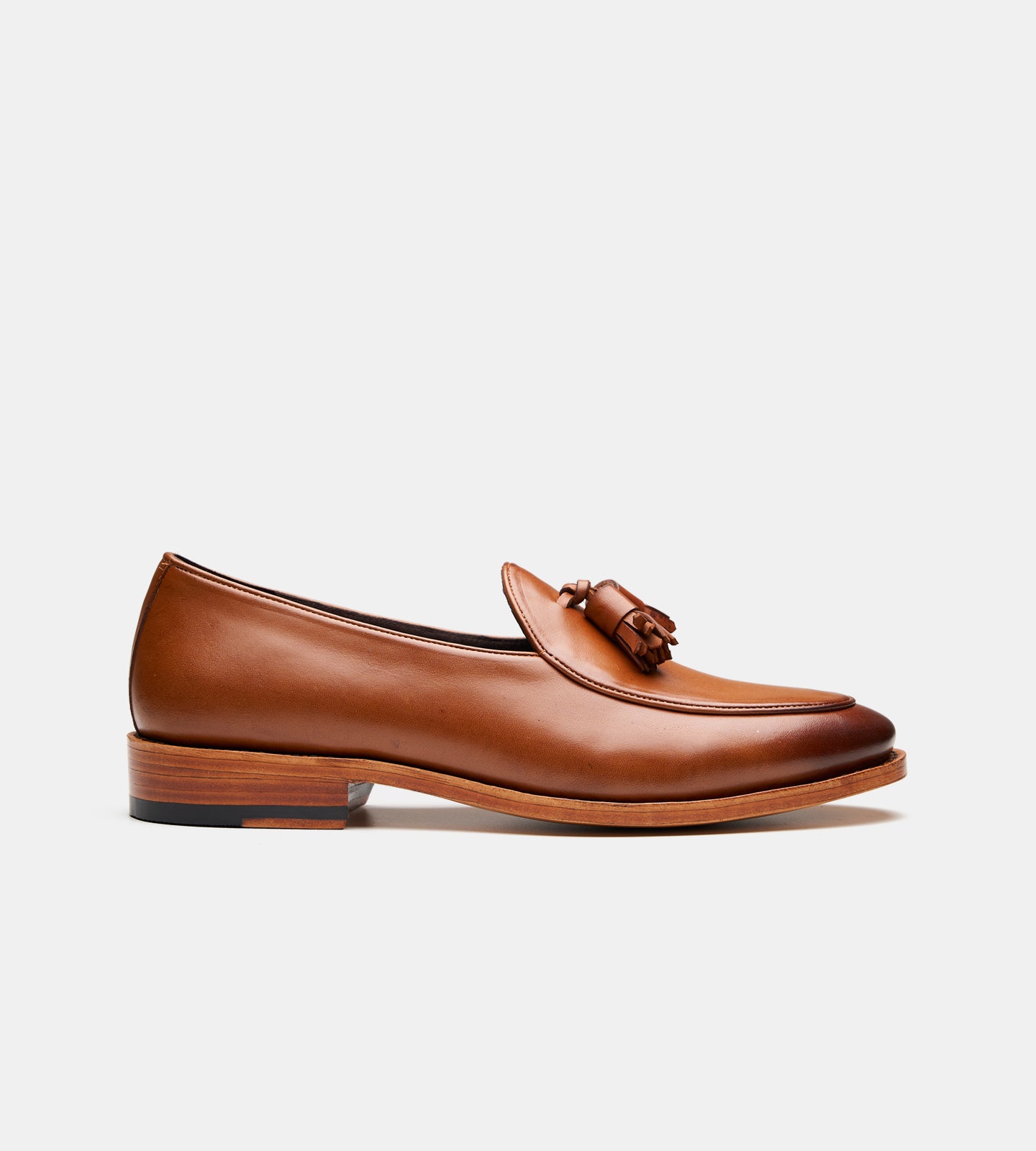 Goodyear Welted Tan Belgian Tassel Loafer