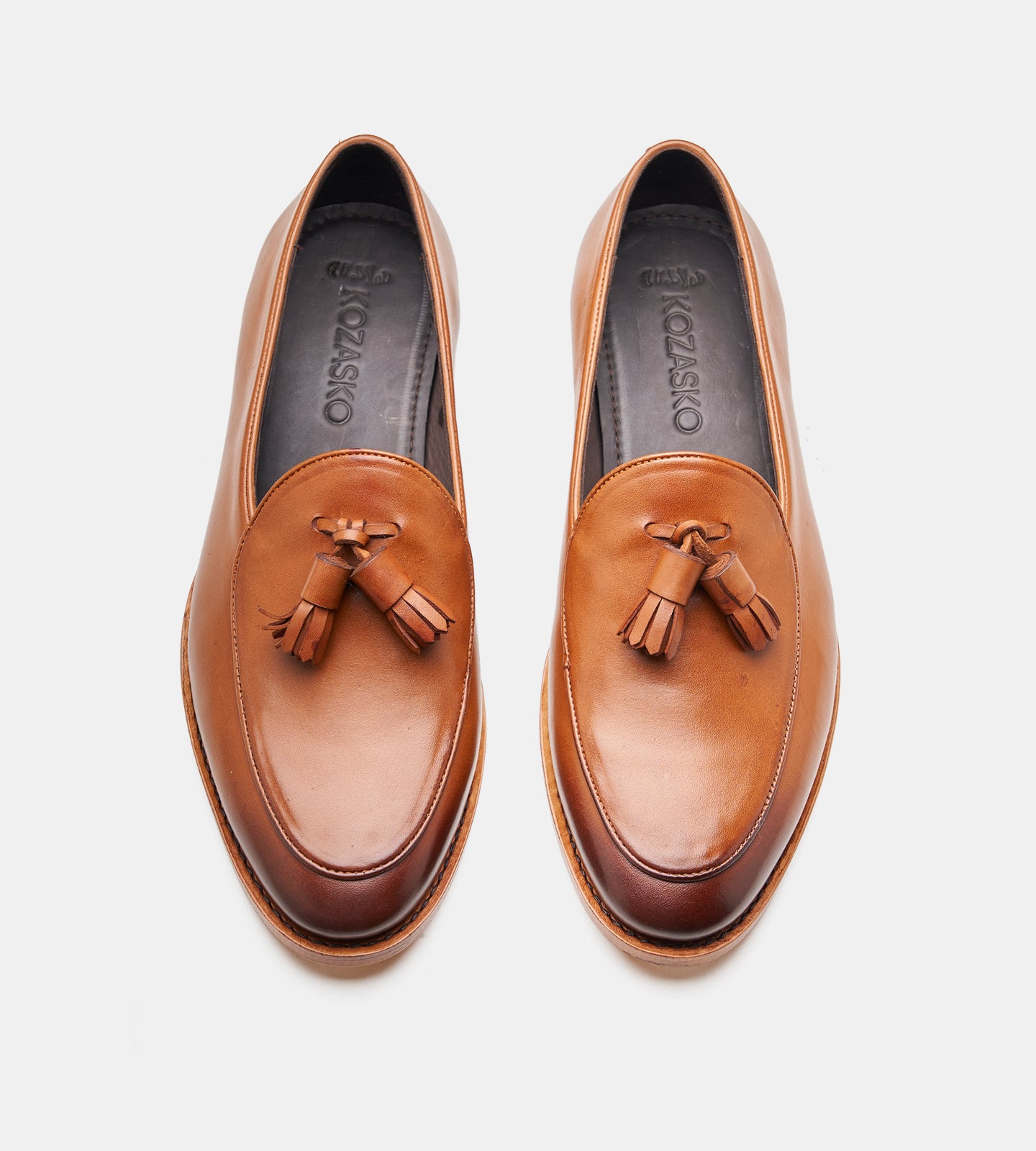 Goodyear Welted Tan Belgian Tassel Loafer