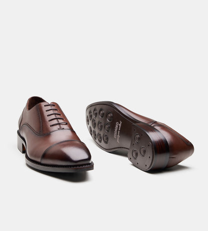 Goodyear Welted Chisel Toe Brown Captoe Oxfords