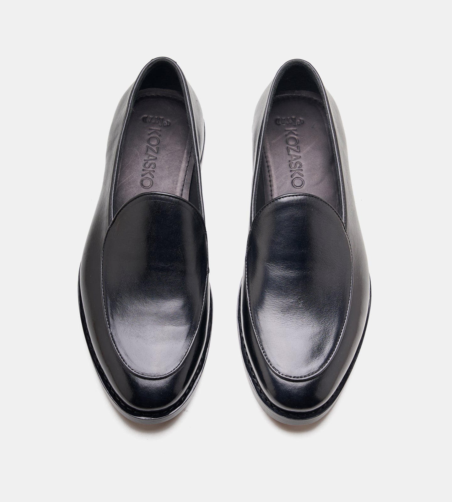 Goodyear Welted Black Belgian Loafer