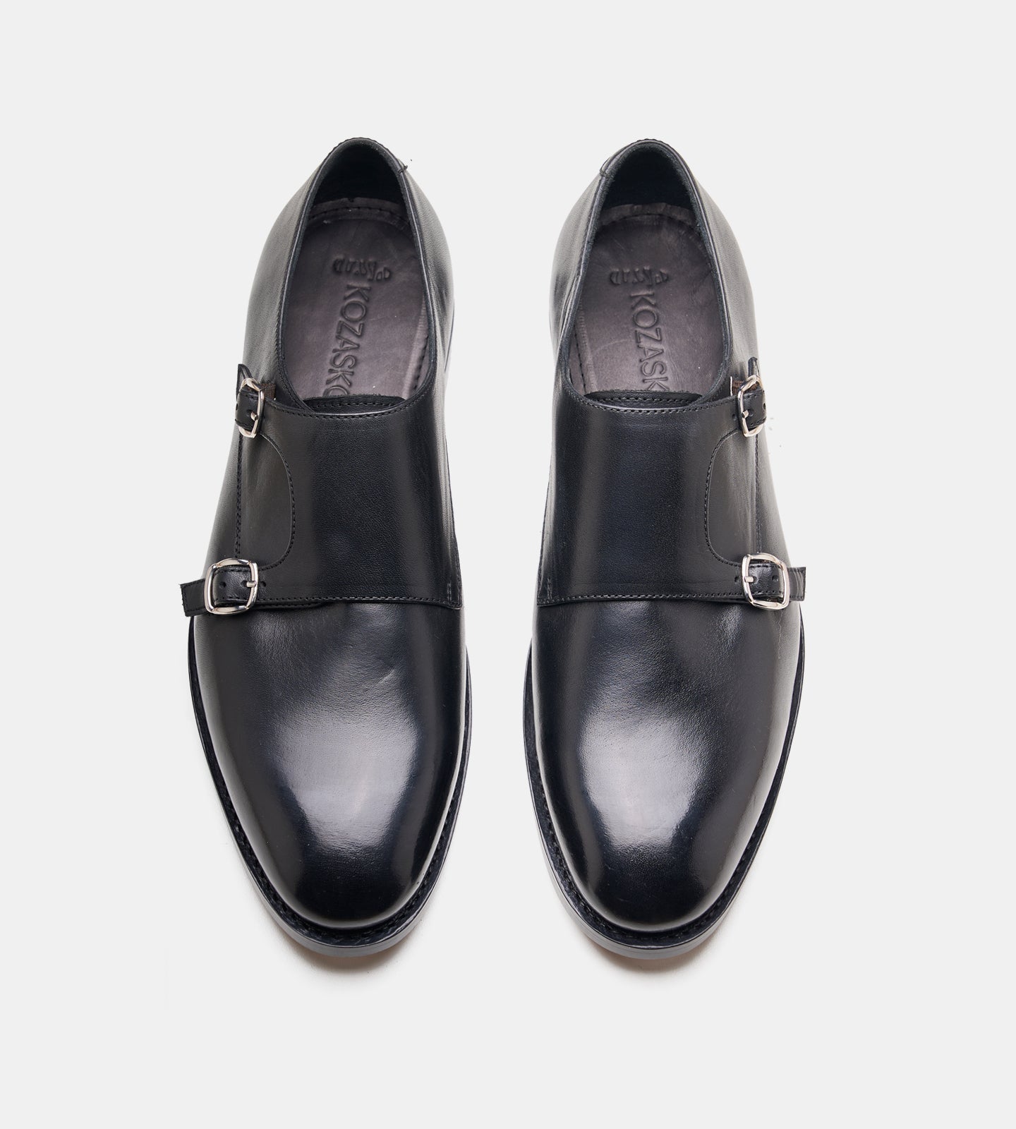 Goodyear Welted Plain Toe Double Strap Monk Shoe