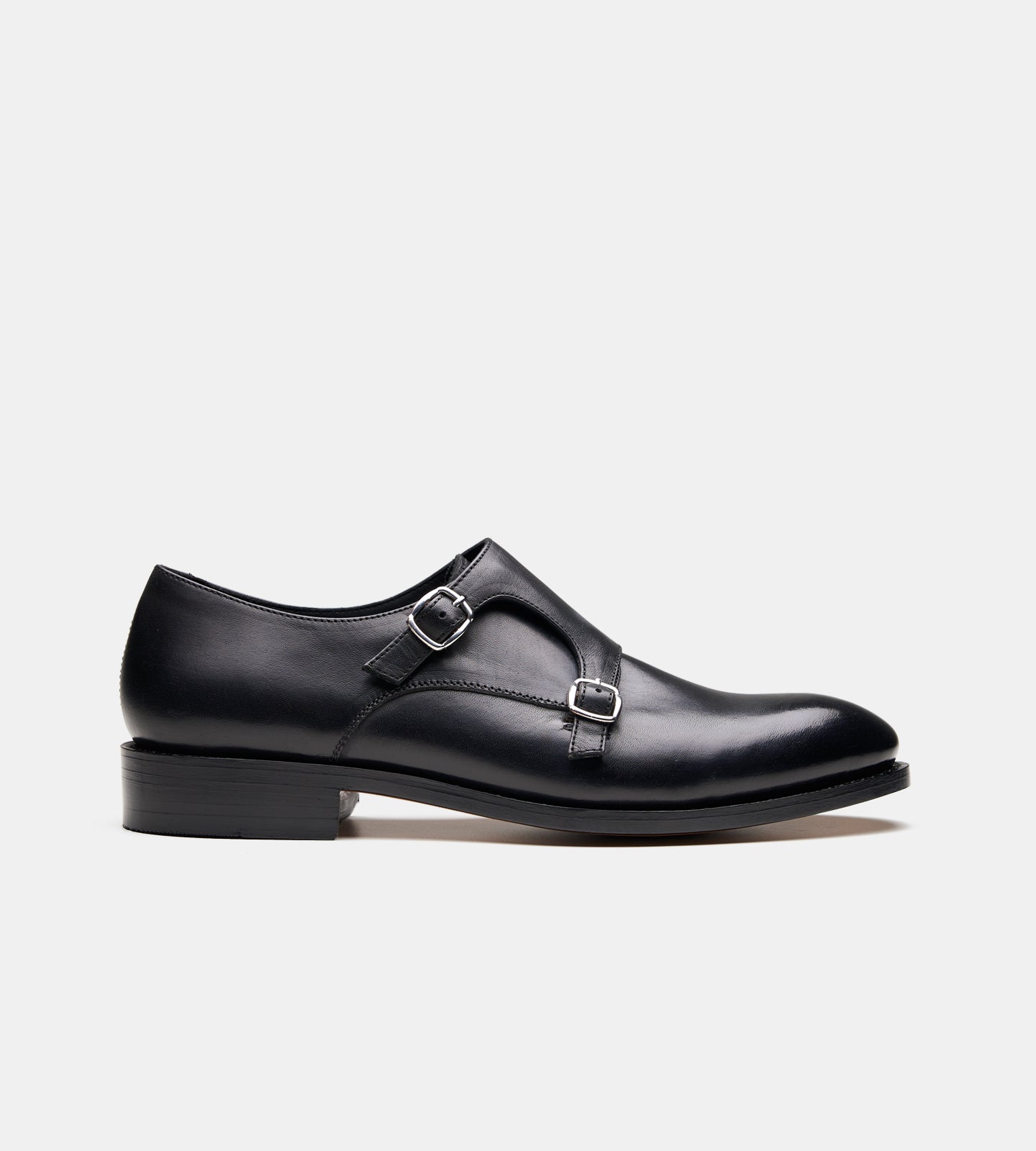 Goodyear Welted Plain Toe Double Strap Monk Shoe