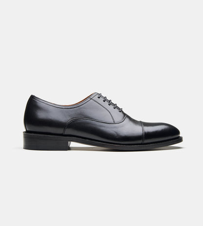 classic black captoe oxfords