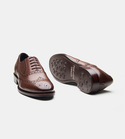 Goodyear Welted Brown Wingtip Oxfords