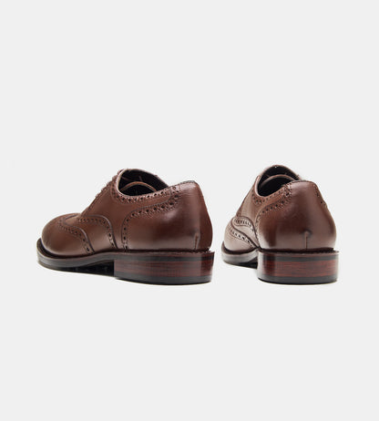 Goodyear Welted Brown Wingtip Oxfords