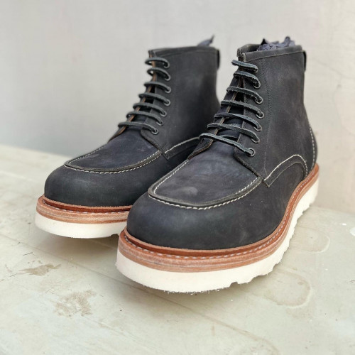 Goodyear Welted MocToe Boots - Nubuck