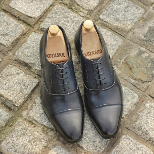 Goodyear Welted Black Adelaide Oxfords